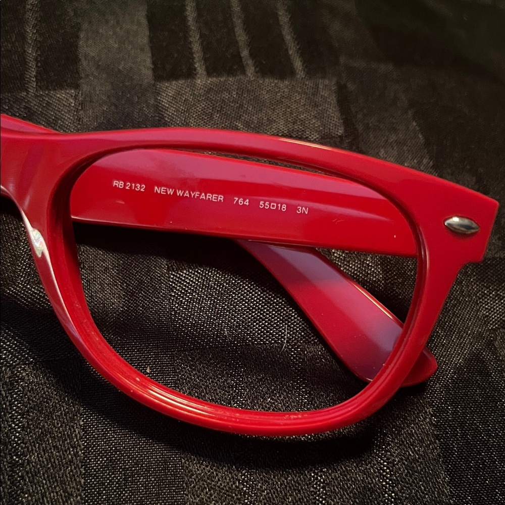 Ray-Ban “New Wayfarer” Vibrant Red Eyewear - Picture 3 of 5